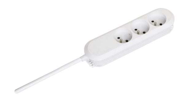 Bachmann SMART 3x Schuko 5m, 5 m, Tyyppi F, Muovi, Valkoinen, Muovi, 3 AC-pistorasia(a)