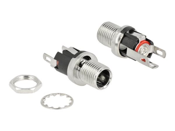 Delock - Strømkontakt - 5,5 x 2,1 mm DC-jakk (hunn) - 16 V - 3 A