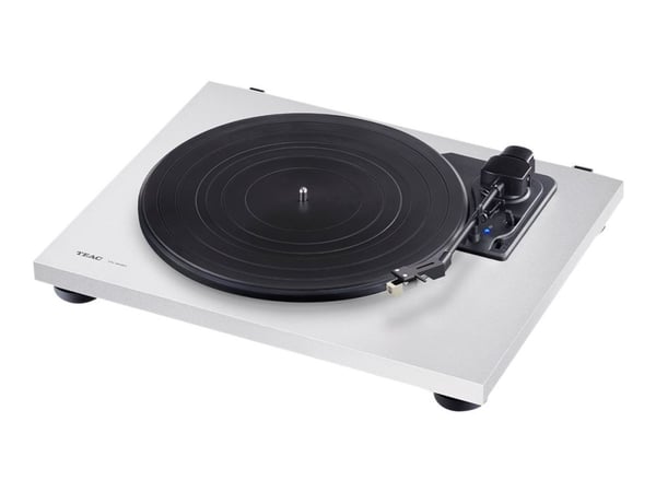 TEAC TN-180BT-A3, Hihnakäyttöinen levysoitin, Puoliautomaattinen, Musta, Valkoinen, MDF-levy, Muovi, 33 1/3,45,78 RPM
