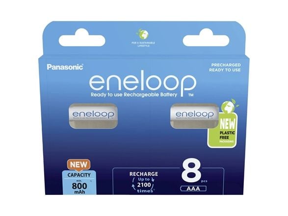 Panasonic eneloop BK-4MCDE/8BE - Batteri 8 x AAA - NiMH - (ladbare) - 800 mAh