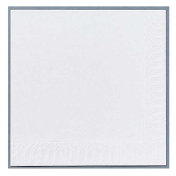Servietter, Duni Finess, 3-lag, hvid, 40 x 40 cm, pakke a 250 stk
