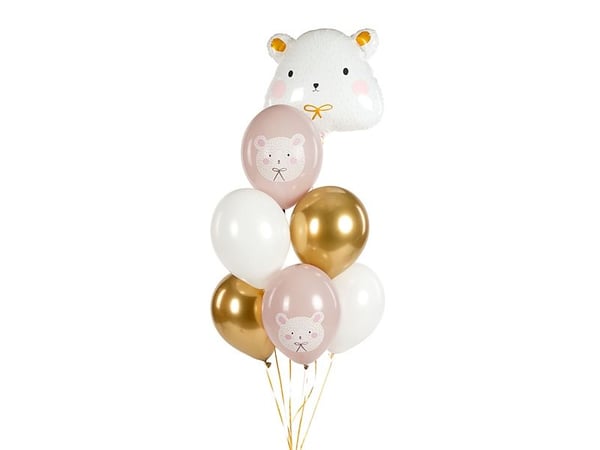 PartyDeco SB14P-315-000-6, Leksaksballong, Latex, Multifärg, Temafest, Rund, 8 År