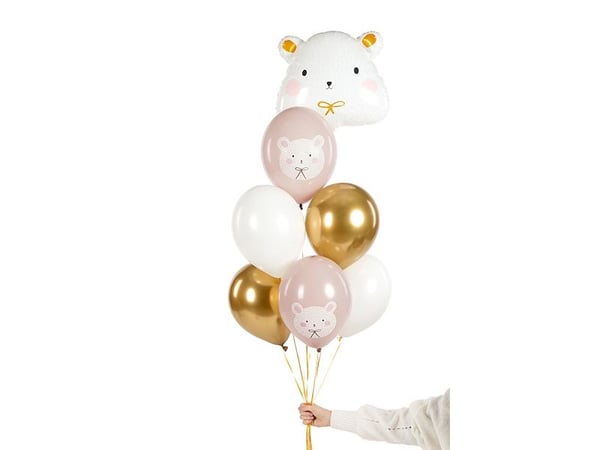 PartyDeco SB14P-315-000-6, Leksaksballong, Latex, Multifärg, Temafest, Rund, 8 År
