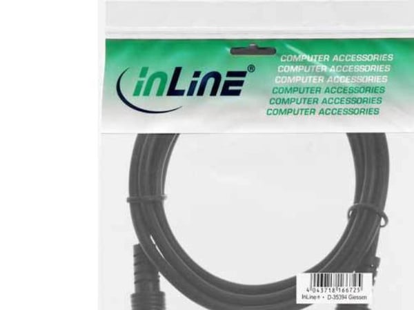 InLine 99932D, 3,5 mm, urosliitin, 3,5 mm, urosliitin, 0,5 m, musta