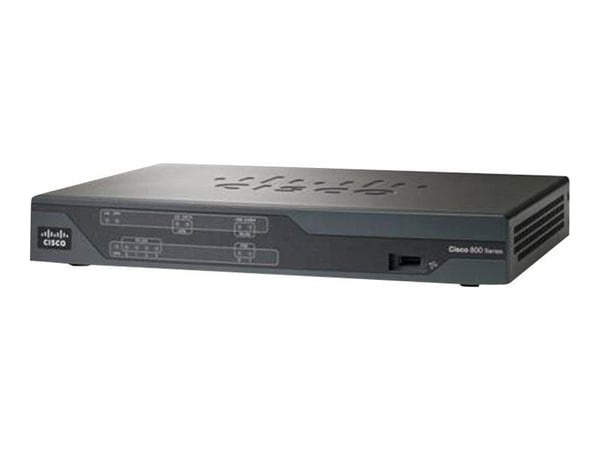 Cisco 886 VDSL/ADSL over ISDN Multi-mode Router - Ruter - ISDN/DSL 4-portssvitsj WAN-porter: 2 2,4 GHz