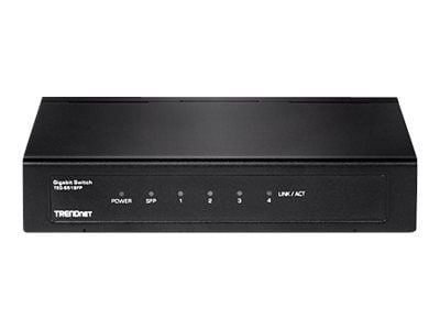 Trendnet TEG-S51SFP, Hallitsematon, Gigabit Ethernet (10/100/1000), Täysin kaksipuolinen, Seinäkiinnitteinen