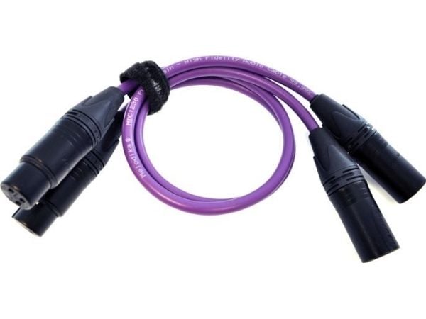 Melodika XLR x2 - XLR x2 7 m kabel lila