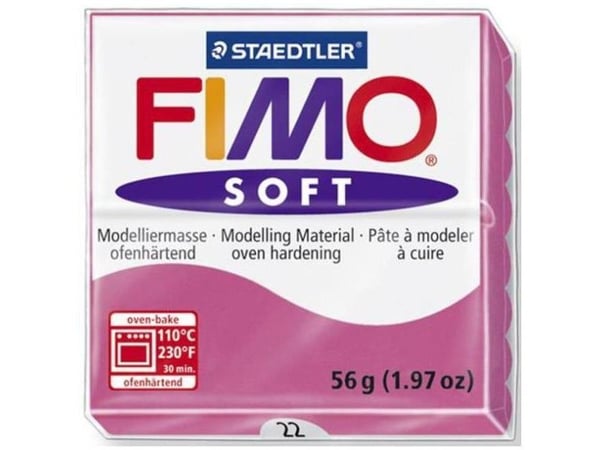 Staedtler FIMO soft, Modelleringslera, Rosa, 110 °C, 30 min., 56 g, 55 mm