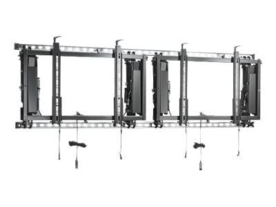 Chief ConnexSys Single Display Video Wall Mount - For Displays 42-80" - Black - Monteringssett (veggmontering) - for videovegg - svart - skjermstør...