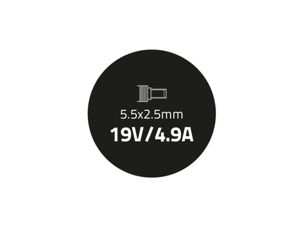 Qoltec - Strømadapter - AC 100-240 V - 90 watt - svart