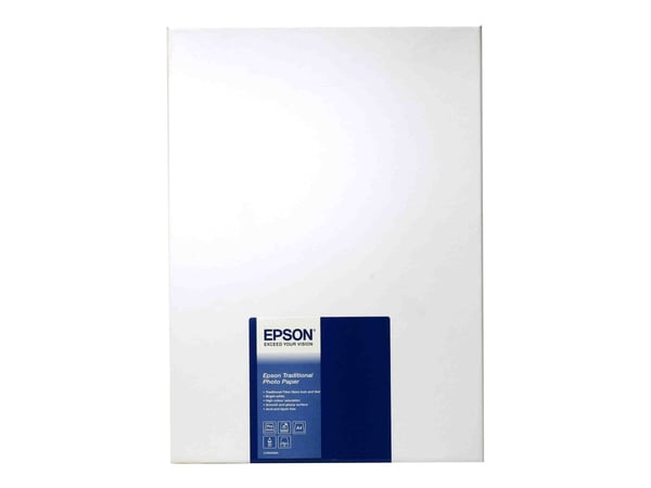 Epson Traditional Photo Paper - A4 (210 x 297 mm) - 330 g/m² - 25 ark fotopapir - for SureColor P5000, P800, SC-P10000, P20000, P5000, P700, P7500,...