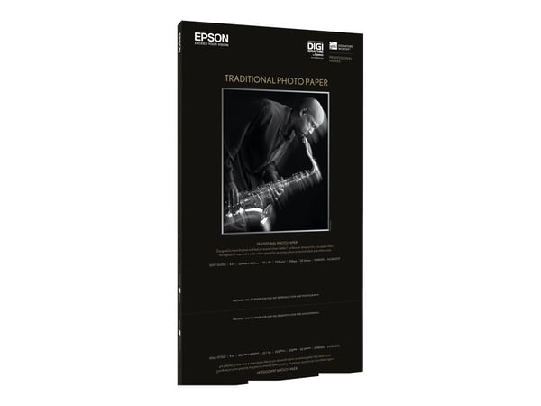 Epson Traditional Photo Paper - A2 (420 x 594 mm) - 330 g/m² - 25 ark fotopapper - för SureColor P5000, P800, SC-P10000, P20000, P5000, P7500, P900...