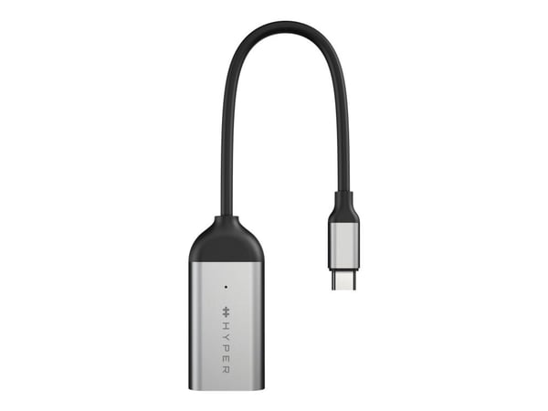 HyperDrive - Videokort - USB-C hane till HDMI hona - silver - 4K144Hz stöd, 8K60Hz stöd