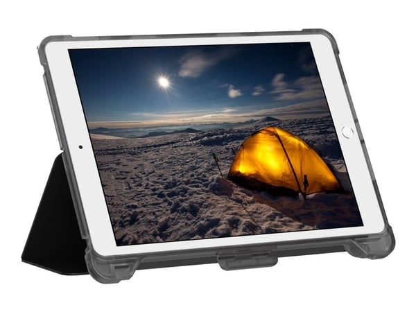 UAG Rugged Case for iPad 10.2-in (7th/8th Gen, 2019/2020) - Plyo Black/Ice - Baksidedeksel for nettbrett - is, svart - 10.2" - for Apple 10.2-inch ...
