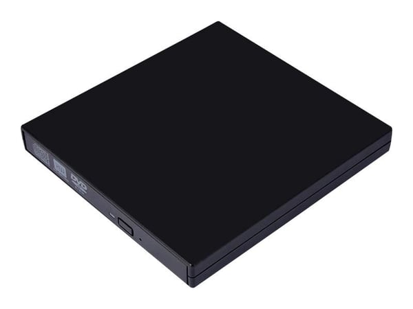 CoreParts Slim - Platestasjon - DVD-RW - SuperSpeed USB 3.0 - ekstern - svart