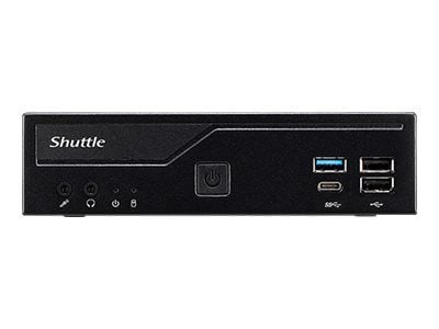 Shuttle XPC slim DH610 - Barebone - Slim-PC LGA1700-sokkel - Intel H610 - ingen CPU - RAM 0 GB - Gigabit Ethernet, 2.5 Gigabit Ethernet - svart