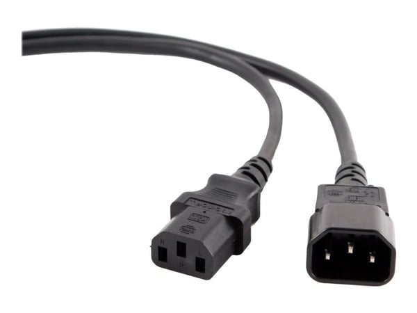 Gembird PC-189-VDE - Jatkojohto virralle - IEC 60320 C13 - IEC 60320 C14 - 5 m - muotoiltu