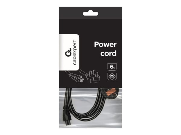 Gembird PC-187-ML12, 1,8 m, BS 1363, C5 liitin