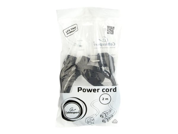 Gembird PC-186-ML6 - Johdinsarja - IEC 60320 C13 til CEE 7/7 (han) - AC 220-250 V - 2 m - formet