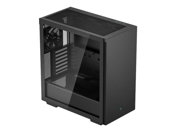 DeepCool CH510 - Mid tower - utvidet ATX (E-ATX) - sidepanel med vindu (herdet glass) - ingen strømforsyning (ATX / PS/2) - svart - USB/lyd