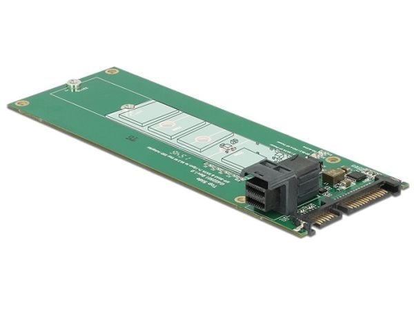 Delock Converter SATA 22 Pin / SFF-8643 NVMe > 1 x M.2 Key M