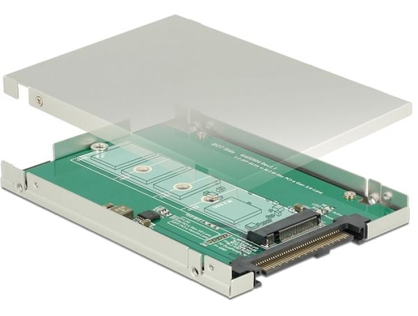 DeLock Converter U.2 SFF-8639 > M.2 NGFF NVMe Key M - Lagringssporadapter - 6,4 cm til M.2 (2.5" til M.2) (62710)