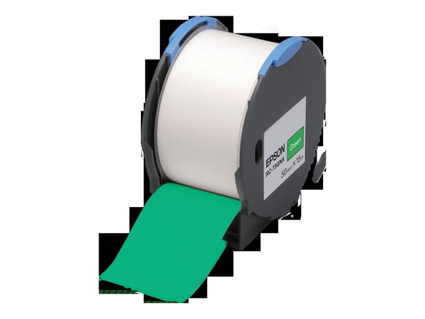 Epson RC-T5GNA - Selvklebende polyolefinplasttape - grønn - rull (5 cm x 15 m) 1 rull(er) - for LabelWorks Pro100