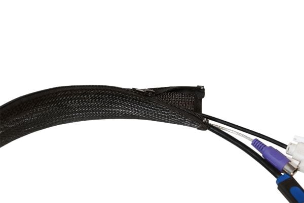 LogiLink KAB0048, Kaapelinhallinta, Musta, Polyesteri, -50 - 150 °C, 1 m, 3,5 cm