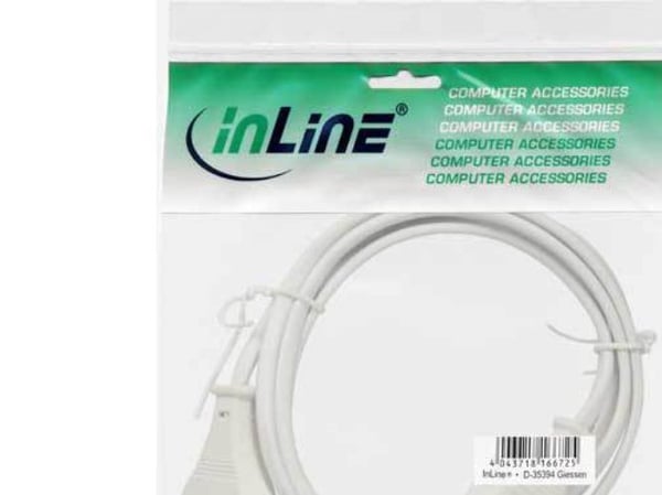 InLine 4043718113255, 5 m, Virtapistoke tyyppi C, CEE7/16