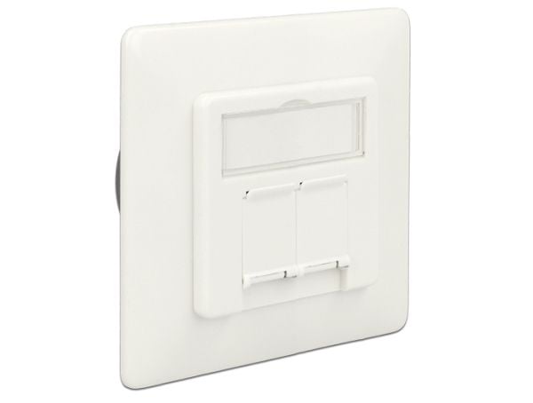 DeLOCK 86195, RJ-45, 6a, Valkoinen, 80 mm, 39 mm, 80 mm