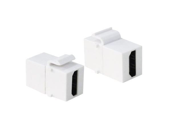 LogiLink 2xHDMI, Hvit, HDMI, HDMI, Gull, 14,5 mm, 29,5 mm