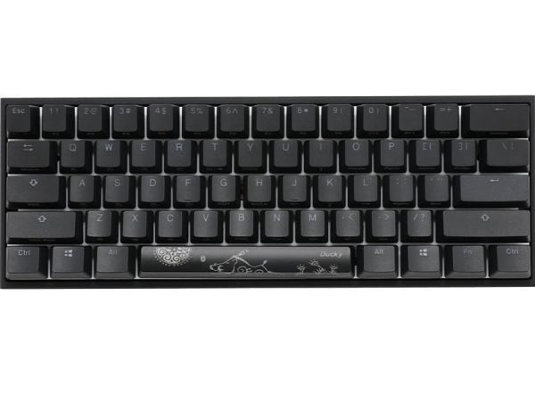 Ducky Mecha Mini, Mini, Kabel, USB, Mekaniska tangentbrytare, RGB LED, Svart