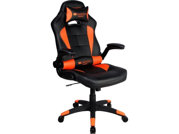 Canyon Vigil, PC-gamingstol, 130 kg, Sort, Nylon, Sort, Metall