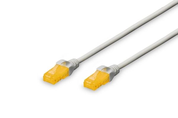 DIGITUS Professional - Koppeledning - RJ-45 (hann) til RJ-45 (hann) - 5 m - UTP - CAT 6a - halogenfri - grå
