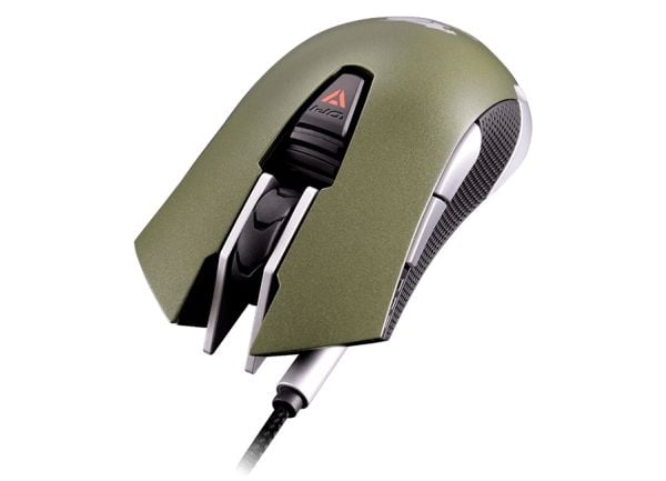 COUGAR Gaming 530M, Høyre hendt, Optisk, USB Type-A, 5000 DPI, Grønn