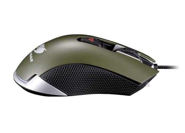 COUGAR Gaming 530M, Høyre hendt, Optisk, USB Type-A, 5000 DPI, Grønn