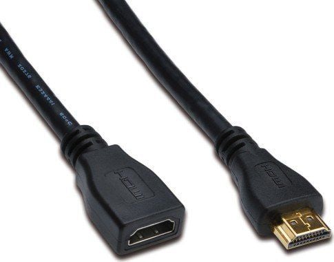 Digitus AK-330201-050-S, 5 m, HDMI-tyyppi A (vakio), HDMI-tyyppi A (vakio), 3840 x 2160 pikseliä, 3D, Musta