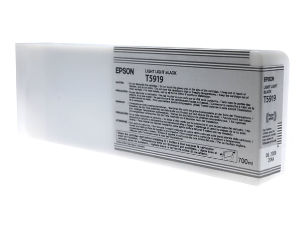 Epson Yksittäispakkaus, erittäin vaalea musta T591900, Erittäin vaaleanmusta, Väriainepohjainen muste, 700 ml, 1 kpl