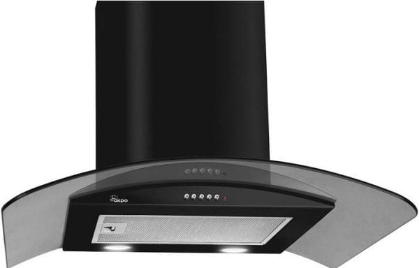 Akpo WK-4 Largo Eco, 450 m³/h, Suutin/Uudelleenkierrättävä, 51 dB, 61 dB, Seinäkiinnitys, Musta