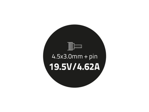 Qoltec Monolith - Strømadapter - AC 100-240 V - 90 watt - for Compaq Presario CQ62; HP Pavilion Laptop dv3, dv7