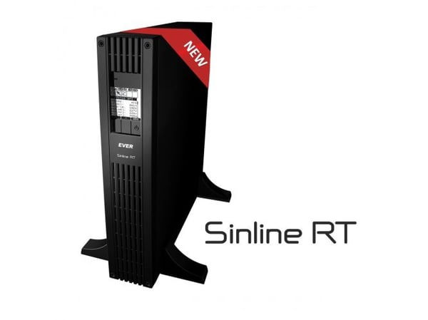 EVER SINLINE RT XL 850 - UPS (rackmonterbar/ekstern) - AC 230 V - 850 watt - 850 VA - 7 Ah - Ethernet, USB - utgangskontakter: 5 - 2U