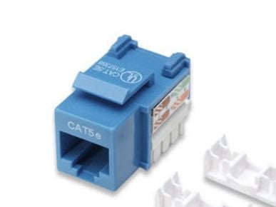 Intellinet 210546, Flad, Blå, RJ-45, Hunstik, 22/26, Cat5e