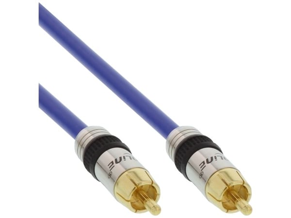 InLine 4043718018253, RCA, Hanstik, RCA, Hanstik, 2 m, Blå