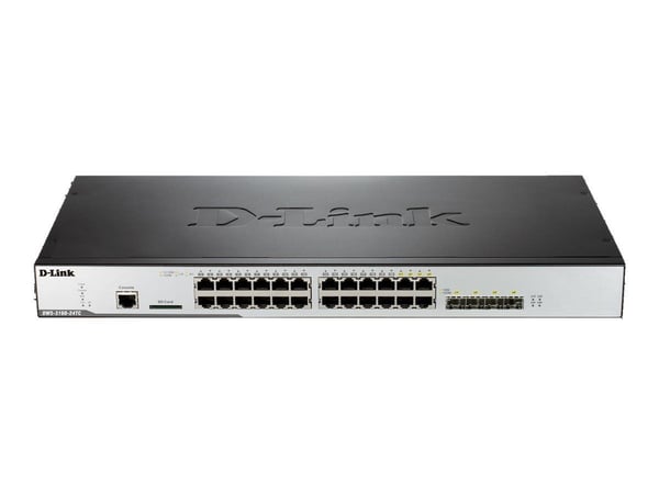 D-Link DWS 3160 - Switch - Styrt - 20 x 10/100/1000 (PoE) + 4 x kombo-Gigabit SFP - rackmonterbar - PoE