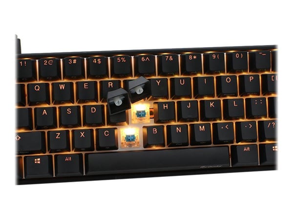 Ducky Mecha Mini Gaming Keyboard, MX-Speed-Silver, RGB-LED - Svart