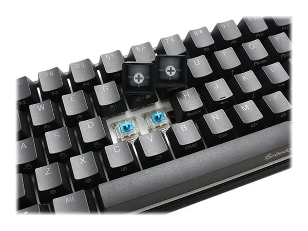 Ducky Mecha Mini Gaming Keyboard, MX-Speed-Silver, RGB-LED - Svart