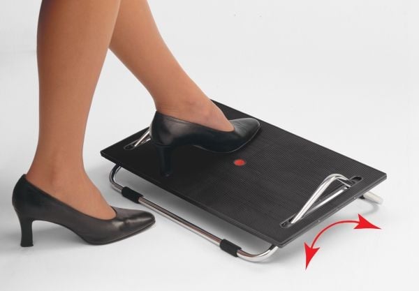 TWINCO TWIN ERGONOMIC - Fotstøtte - svart, krom