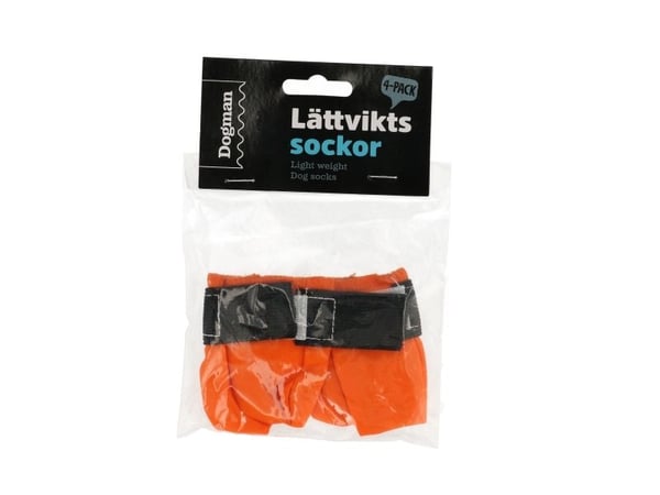 Dogman Lättviktssocka Till Hund 4p Orange Xxxs