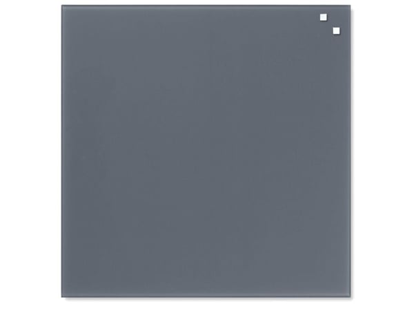 Magnetisk glastavle NAGA 45x45 cm grå