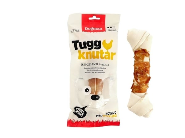 DOGMAN Tyggeknute med kylling 23cm 23cm
